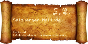 Salzberger Melinda névjegykártya